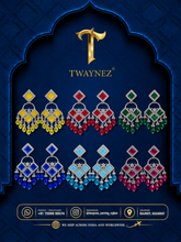 TWAYNEZ® Diamond Stone Jhumka Earrings