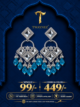 TWAYNEZ® Diamond Stone Jhumka Earrings