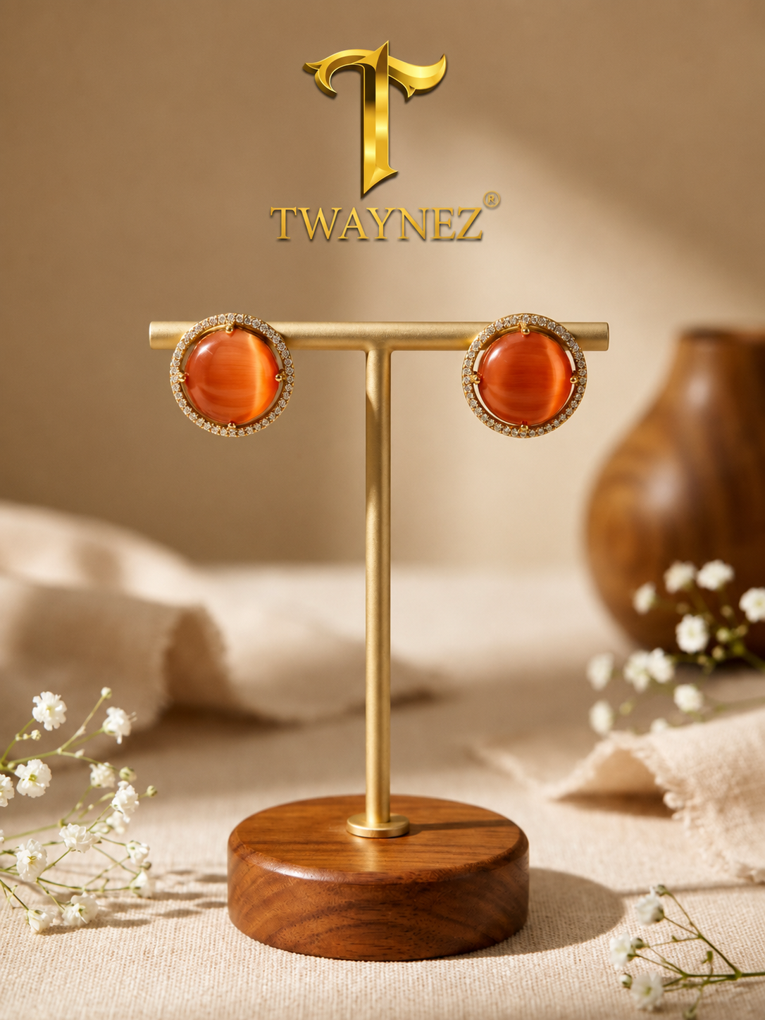 Aura Premium Stud Earrings
