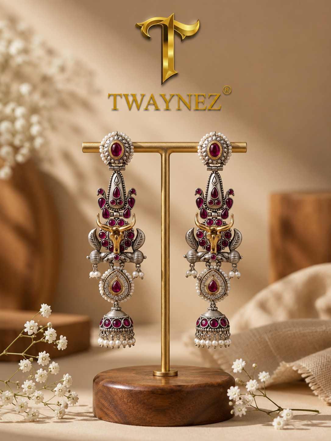 Harinya Premium Jhumki Earrings
