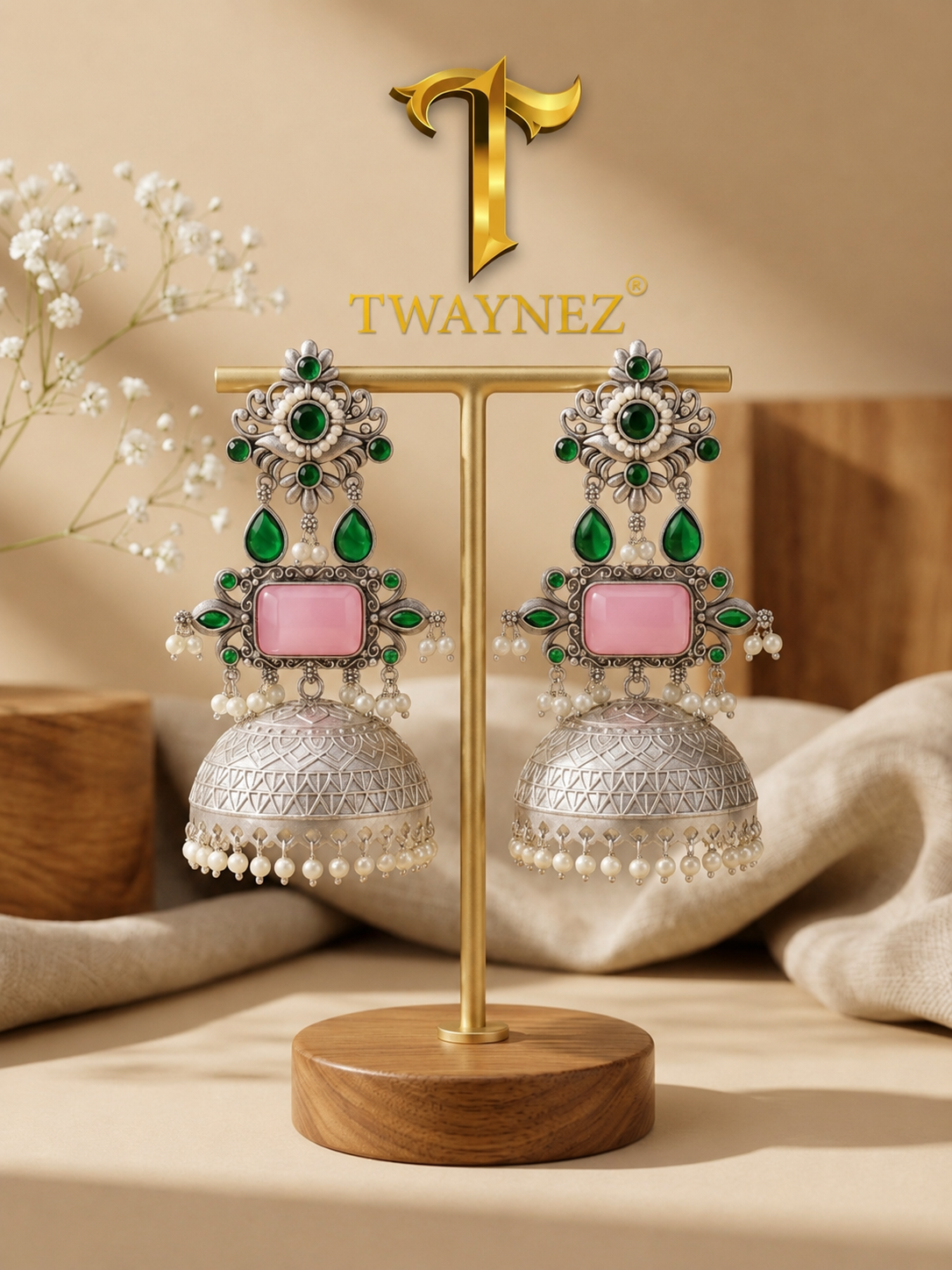 Twisha Jhumki Earrings
